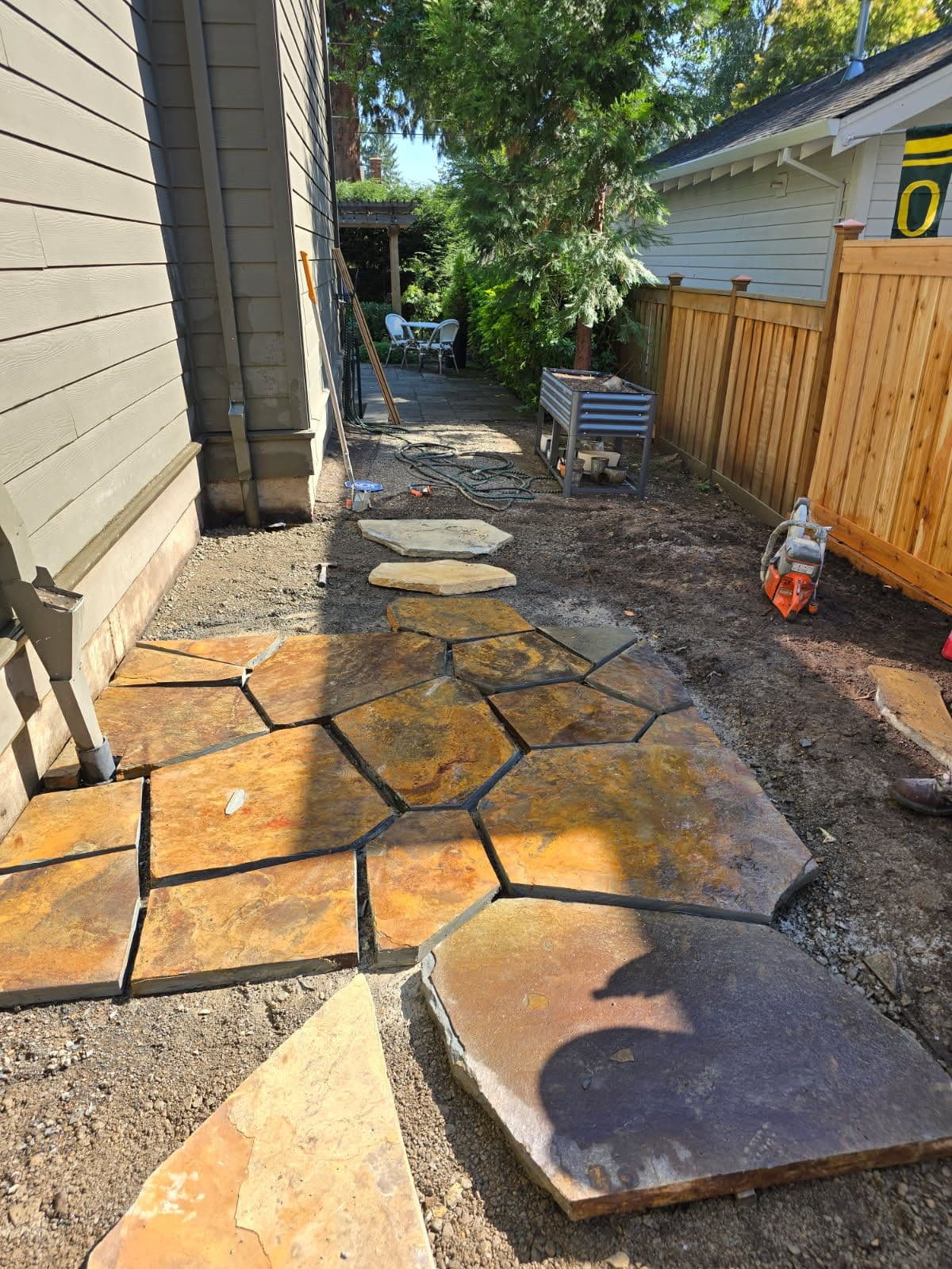 Stone Pathway Project Adds Charm to Outdoor Space image