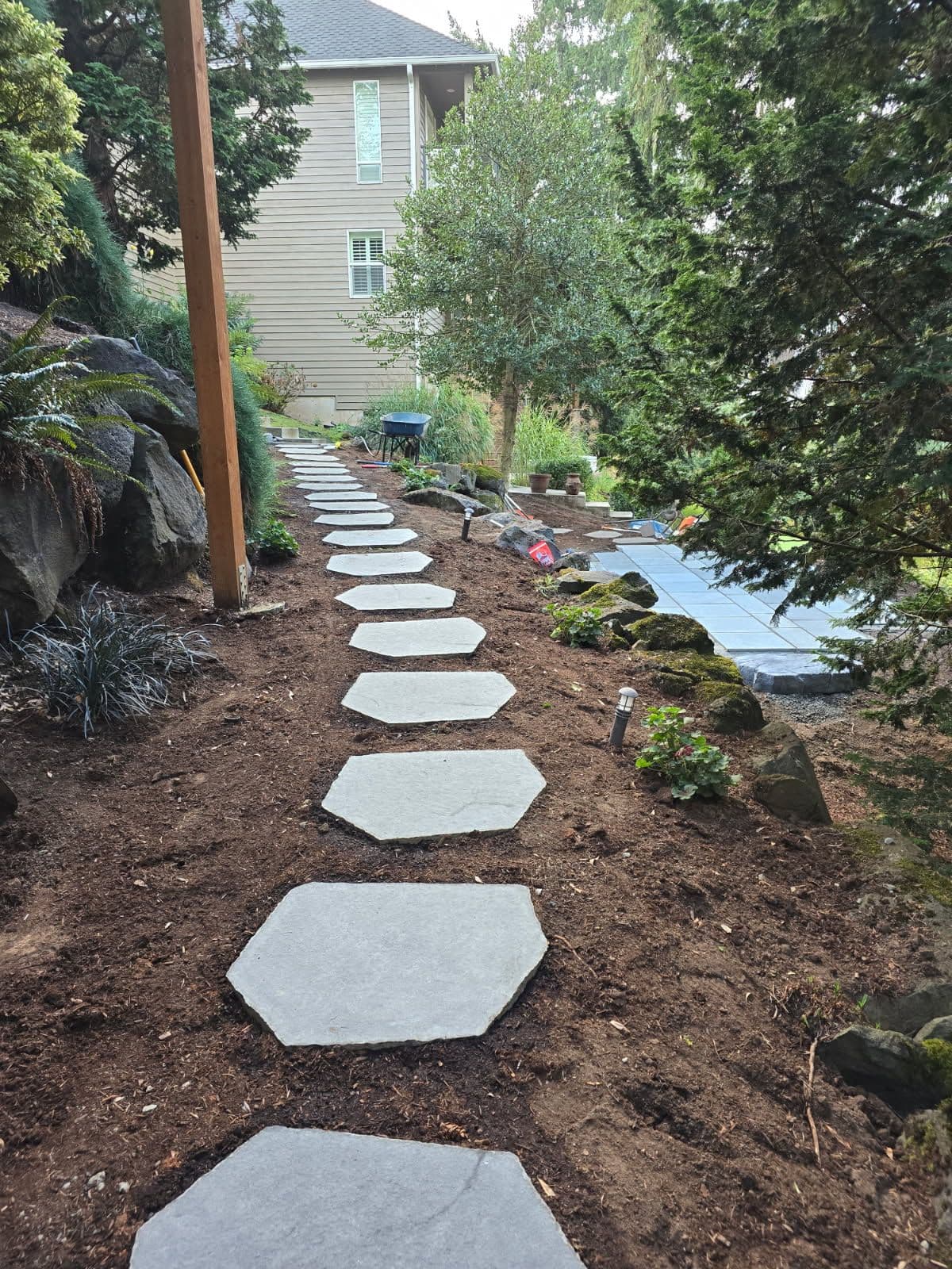 Crafting Stepping Stone Paths for Enhanced Garden Functionality image