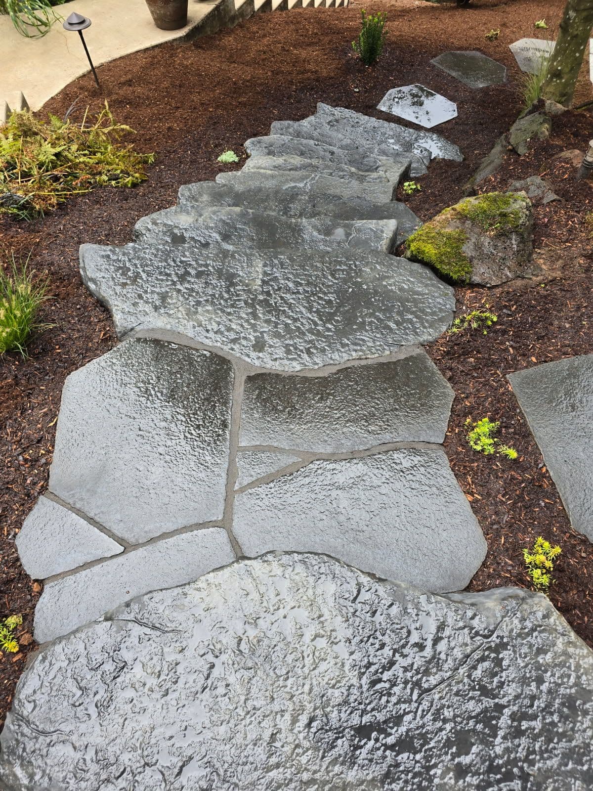 Beautiful Flagstone Pathway Installation image