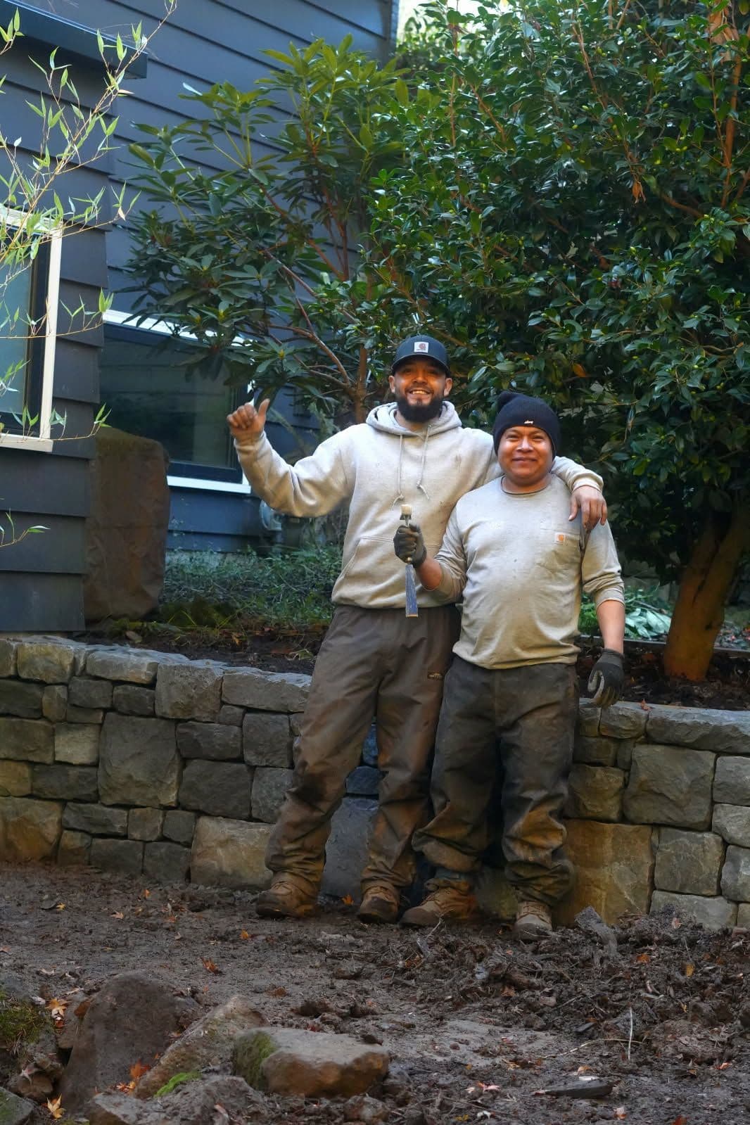 Gallery photos for Stone Wall Project in Beaverton Complete: Image #1