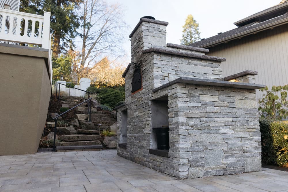 Gallery photos for Bluestone, Brick Pavers and a Stone Pizza Oven in Hillsdale: Image #2
