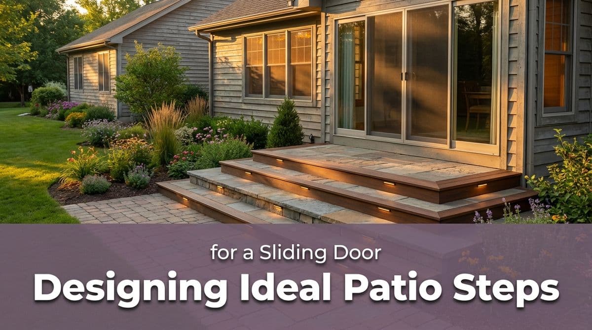 Designing Ideal Patio Steps for a Sliding Door image