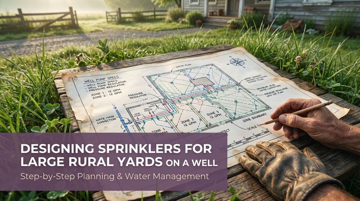 Designing Sprinklers for Large Rural Yards on a Well image